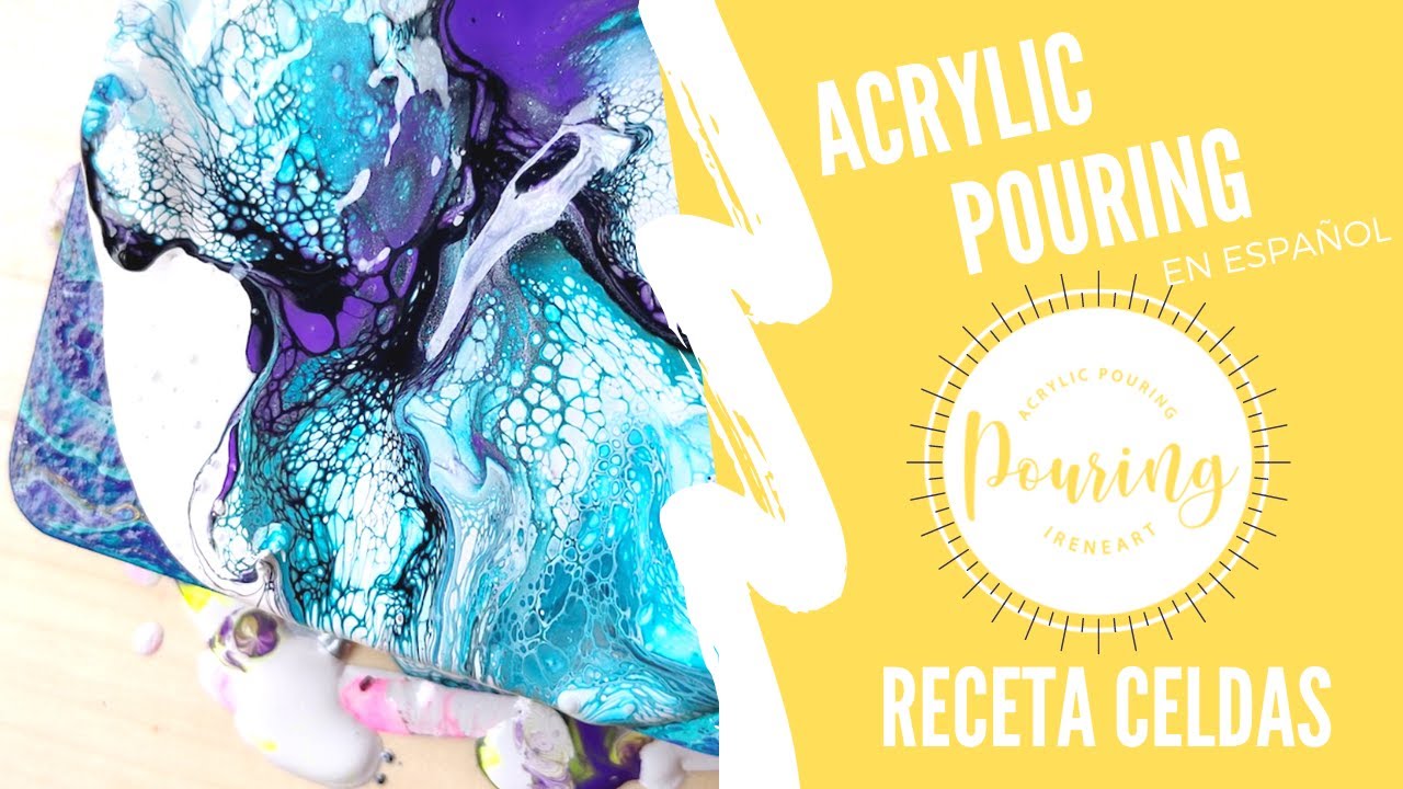 ACRYLIC POURING 2021💖⎟TUTORIAL para PRINCIPIANTES Sheleeart en ✅ESPA&Ntilde;OL (Acrylic Pouring)