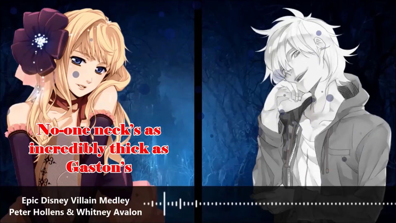 [Epic Disney Villain Medley~Nightcore]-[Lyrics]