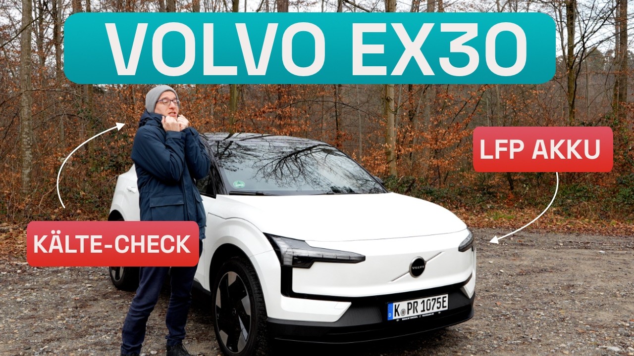 🔋 2025 Volvo EX30 Single Motor PLUS: Mit dem kleinen 51 kWh Akku durch den Winter - Autophorie