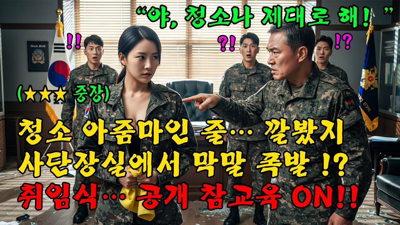 707특임대 출신 사단장인데… “청소 아줌마”로 깔보고 막말·추태 부린 중령, 취임식에서 얼어붙었다 l 오디오북 l 감동 l 창작사연 l