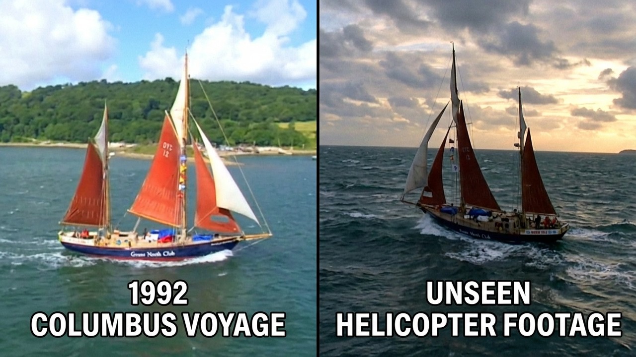 City Sailing Greater Manchester Challenge Francis Drake unseen Helicopter Shots 1992