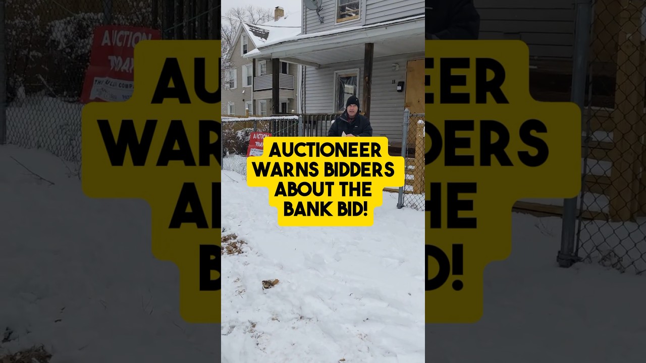 Investors SHOCKED by Bank Bid at Foreclosure Auction!