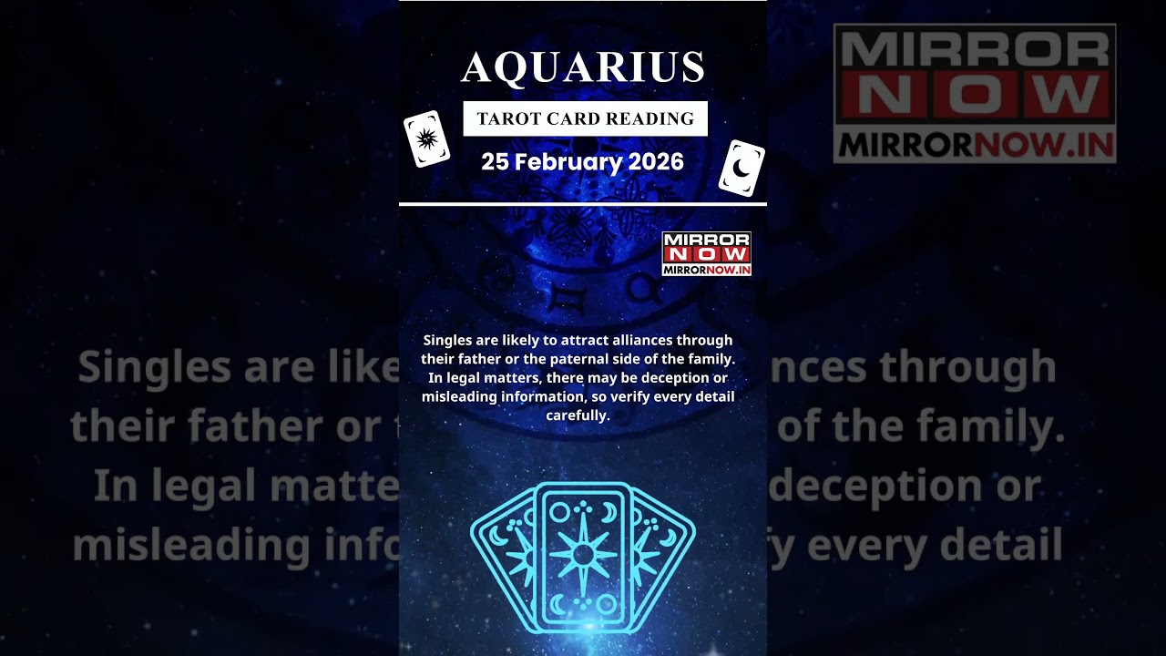 Aquarius Tarot Card Reading | 25th Feb Zodiac| Prediction of the Day| #Short #Rashifal #horoscope