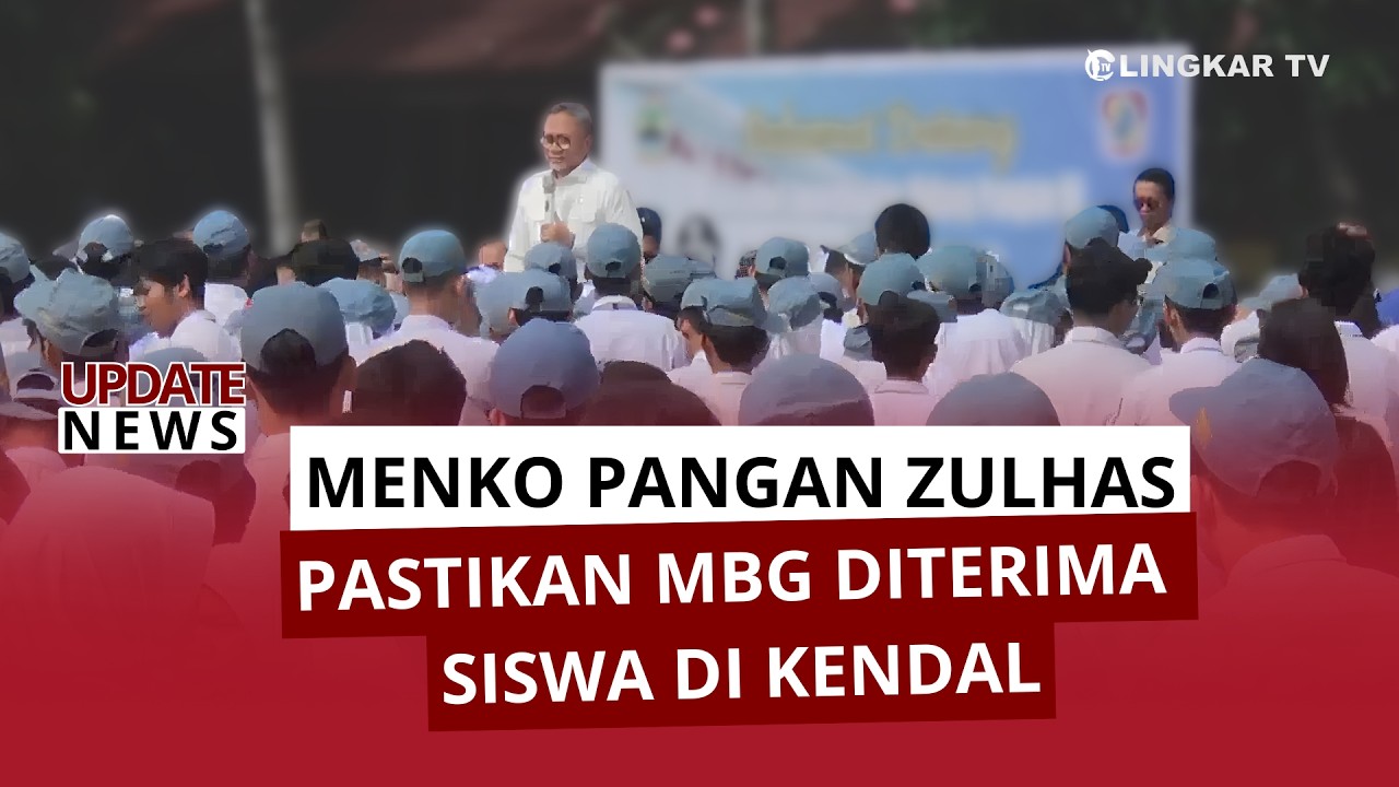 MENKO PANGAN ZULHAS PASTIKAN MBG DITERIMA SISWA DI KENDAL