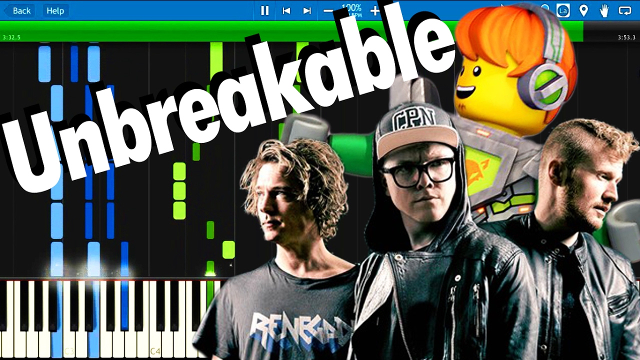 LEGO NEXO KNIGHTS - Unbreakable by CARPARK NORTH | Synthesia Piano Tutorial