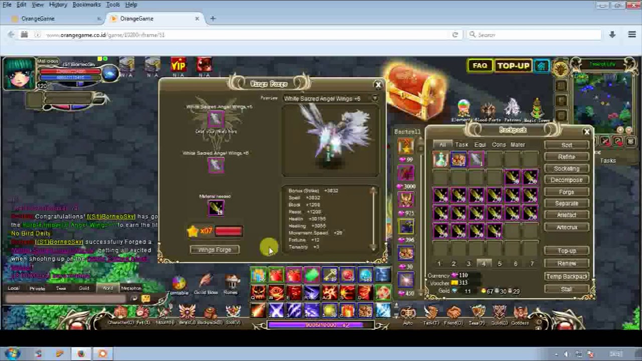 Upgrade Wing Crystal Epic - Crystal Saga - Crystal Legacy