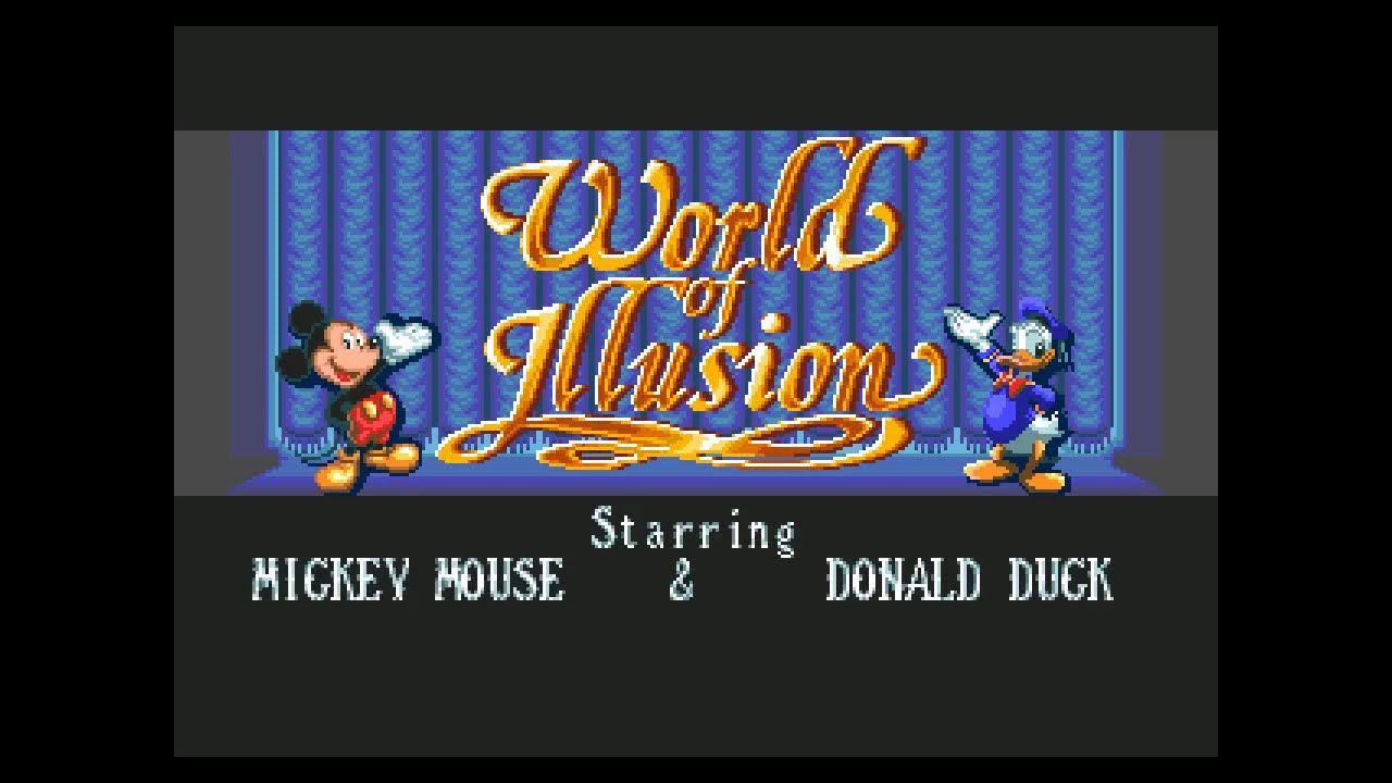 World of Illusion Starring Mickey Mouse & Donald Duck - Coop 2 Players Full Walkthrough #Sega