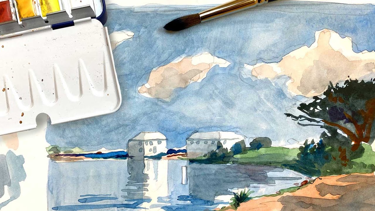 Peindre un paysage à l'aquarelle d'après Winslow Homer