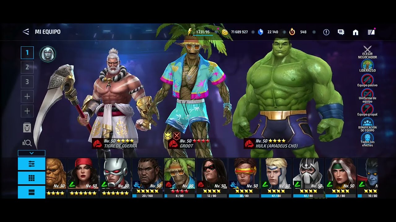 mff Groot uniform verano summer Gameplay 5 stars