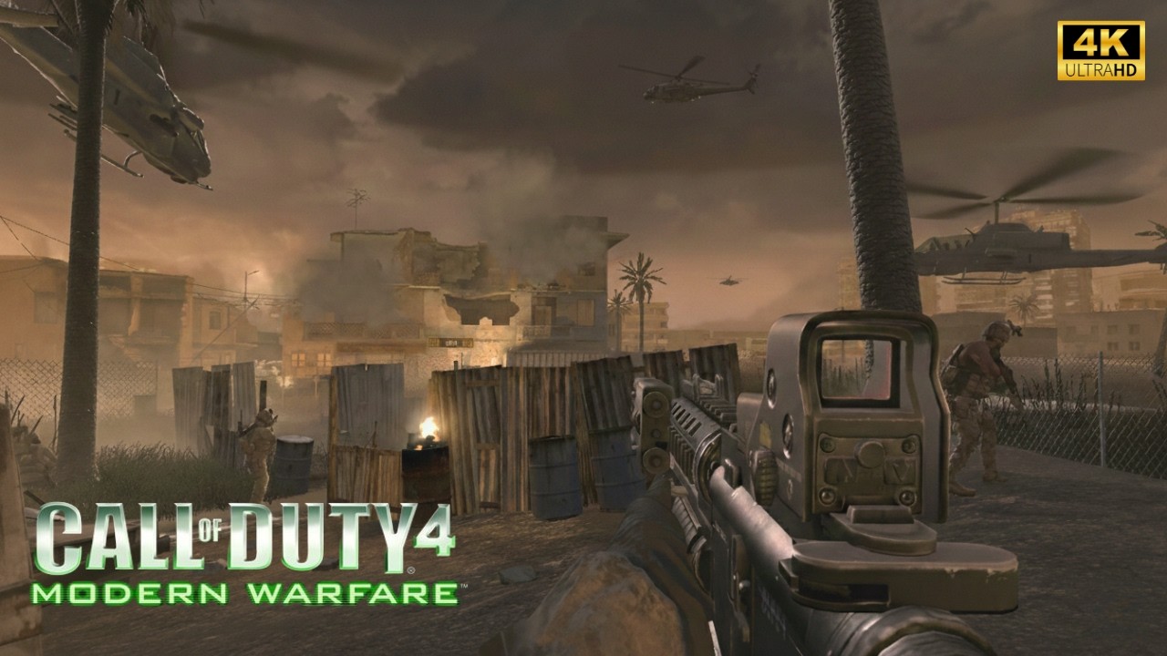 The Bog | Heavy Combat Begins | Call of Duty 4 Modern Warfare | Mission 4 | No Commentary | 4K