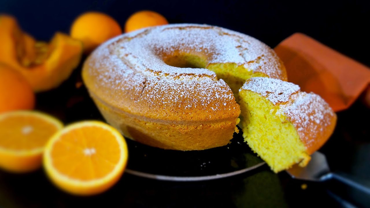 Пышный тыквенный пирог со вкусом апельсина 🍊 Простой рецепт