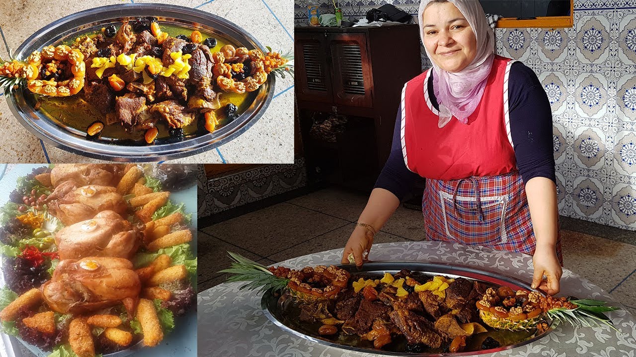 النوكاتين و الدجاج المعمر الخاص بالمناسبات # سلسلة أطباق بلادي المغرب( حلقة61)