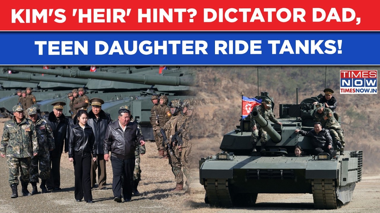 Kim Flexes With Tanks Amid Iran War: Watch| Dictator Dad Drops 'Heir' Hint With Teenage Daughter?
