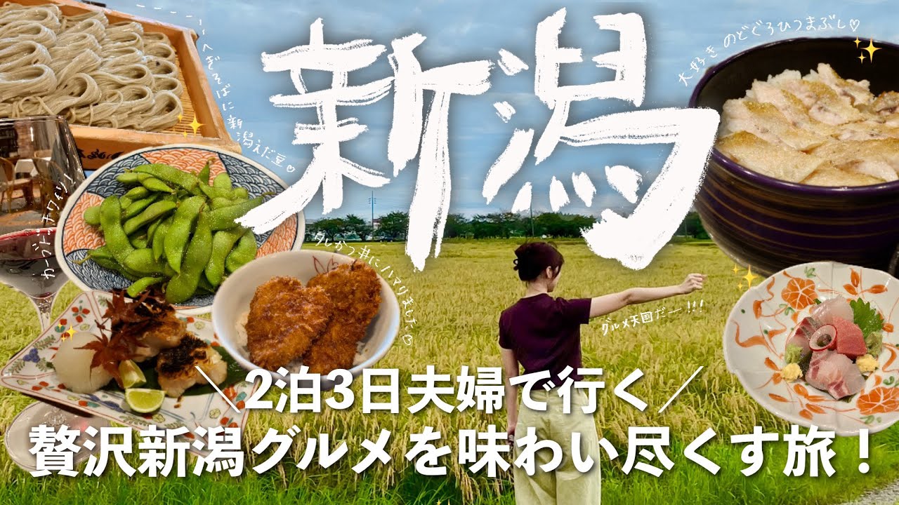 ［新潟］グルメ宝庫新潟の魅力を味わう2泊3日旅！🌾(新潟土産,へぎそば,タレカツ丼,新潟産米,新潟ワイン)