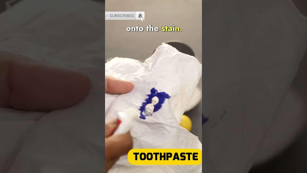 Effortless Ink Stain Removal from Clothes Using Toothpaste, Even When Dry!