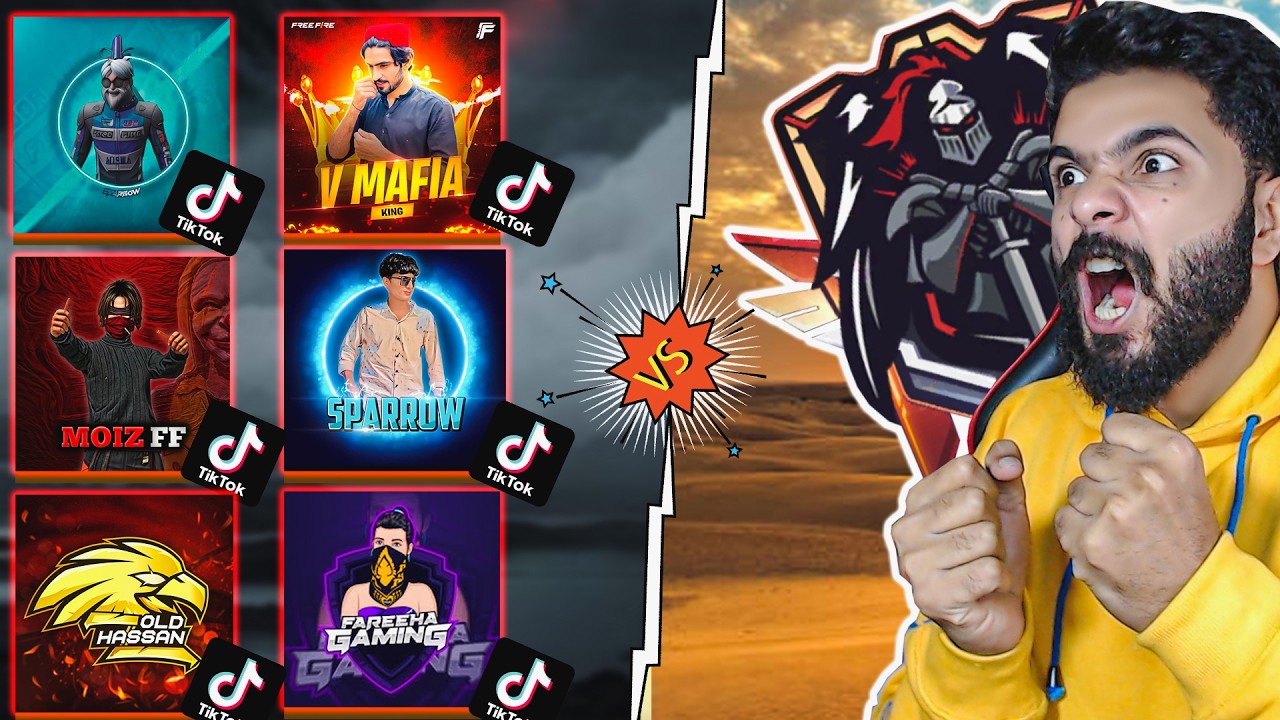 Famous TikTokers Challenge My Guild to a 4v4 Free Fire Esports Showdown🔥