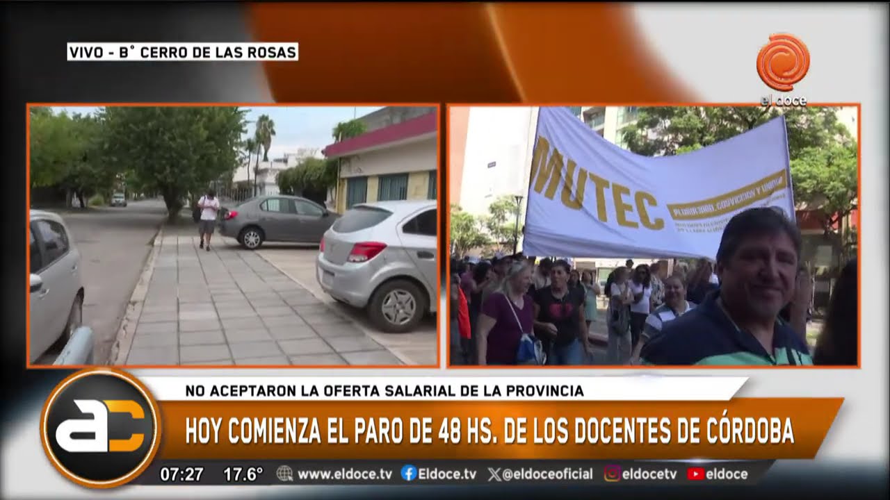 Arranc&oacute; el PARO DE UEPC por 48 horas: gran adhesi&oacute;n de docentes en las escuelas de C&oacute;rdoba