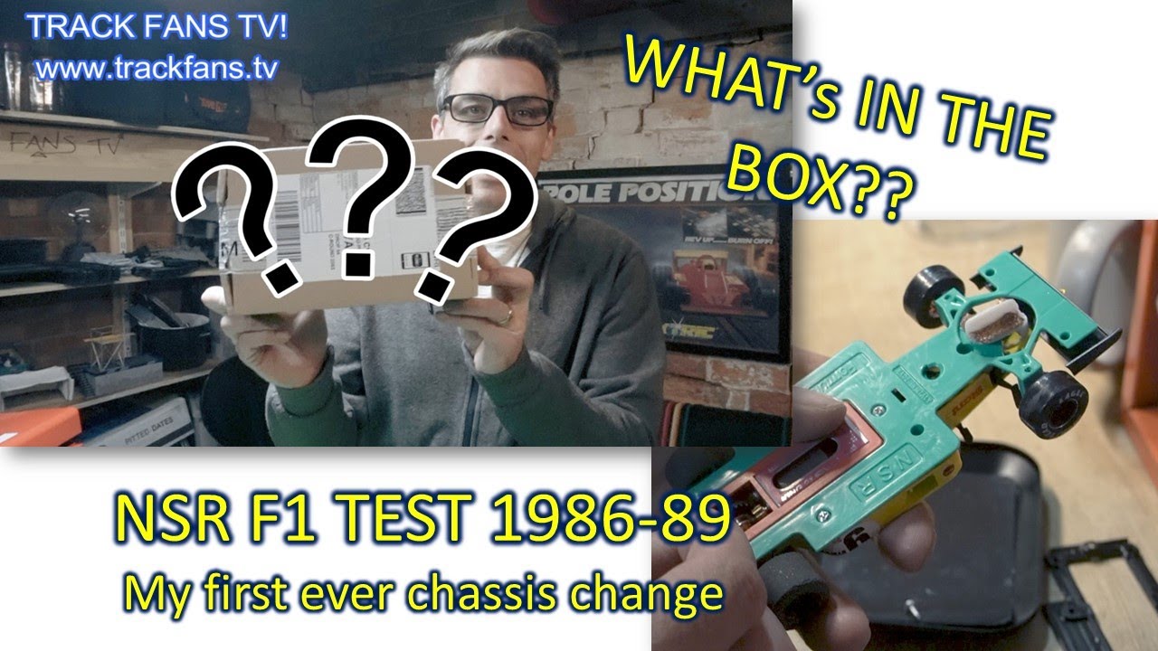 First ever NSR F1 TEST 1986 - 1989 - Chassis Change / Slot Car Tuning Changing The Chassis