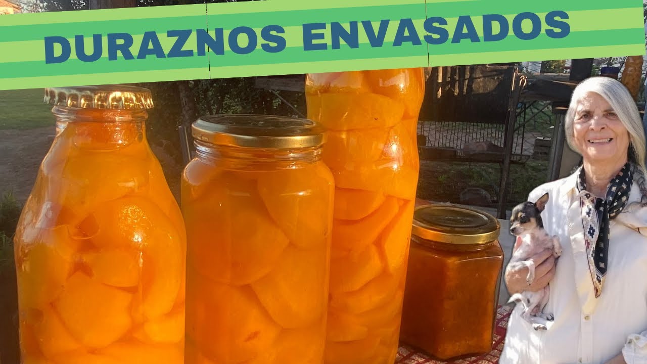🍑Duraznos en conserva paso a paso. + Mermelada