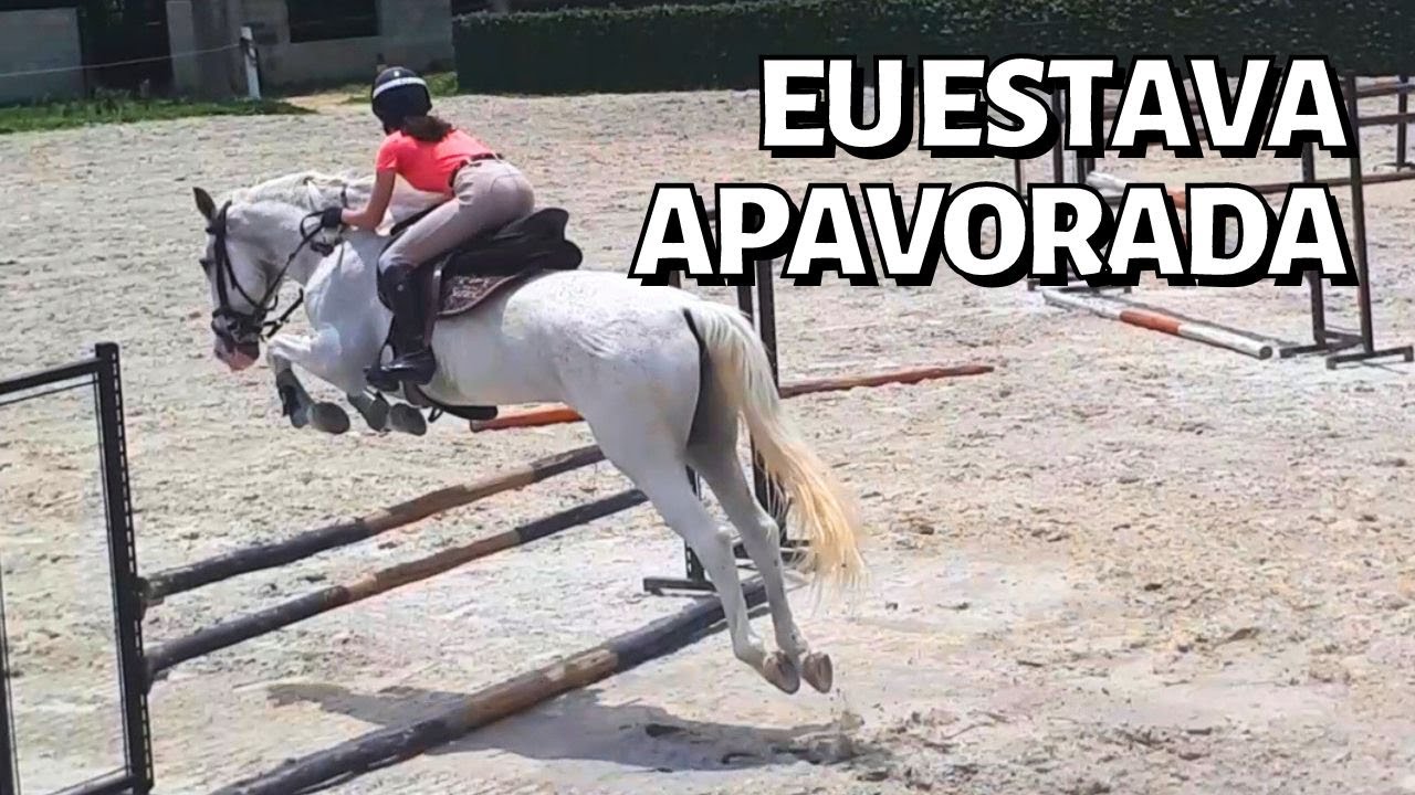 [VOICEOVER] EU FIQUEI NERVOSA MONTANDO O CAVALO FANTÁSTICO  - Treino de Hipismo