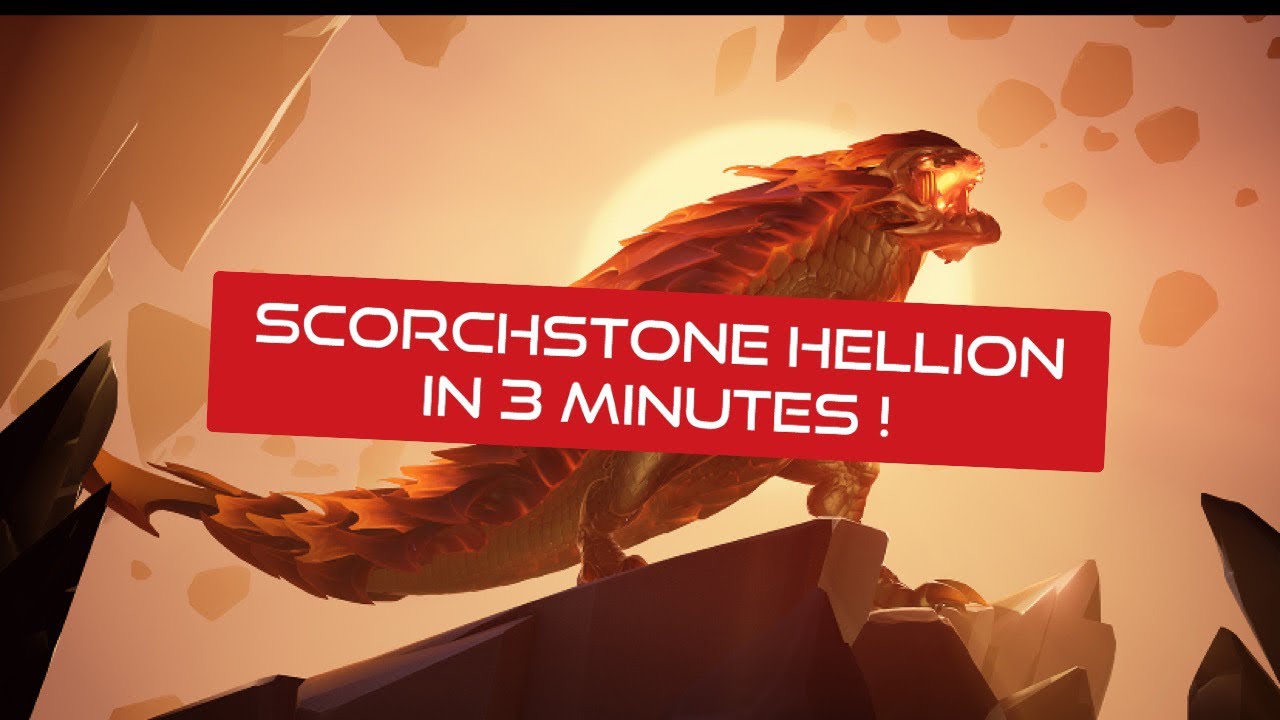 DAUNTLESS | How To Solo Scorchstone Hellion In 3 Minutes *Speedrun*