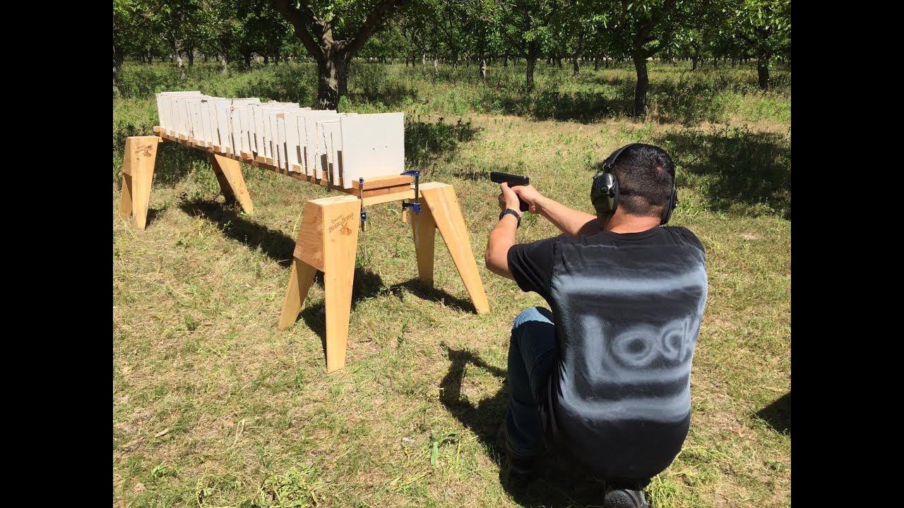 GLOCK 19 HOLLOW POINT против гипсокартона