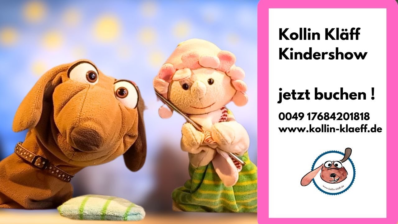 Lustigste Puppentheater Show ohne Sprache für alle Kinder auf der Welt - Kollin und die Fee