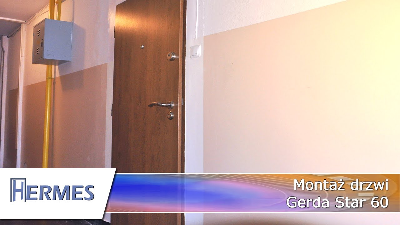 Montaż stalowych drzwi wejściowych do mieszkania Gerda Star 60 RC4. Salon (sklep) Warszawa Wilanów.