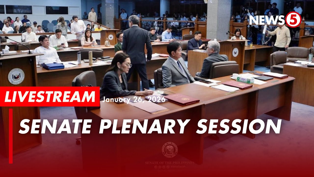 LIVE | Senate holds plenary session (January 26, 2026)