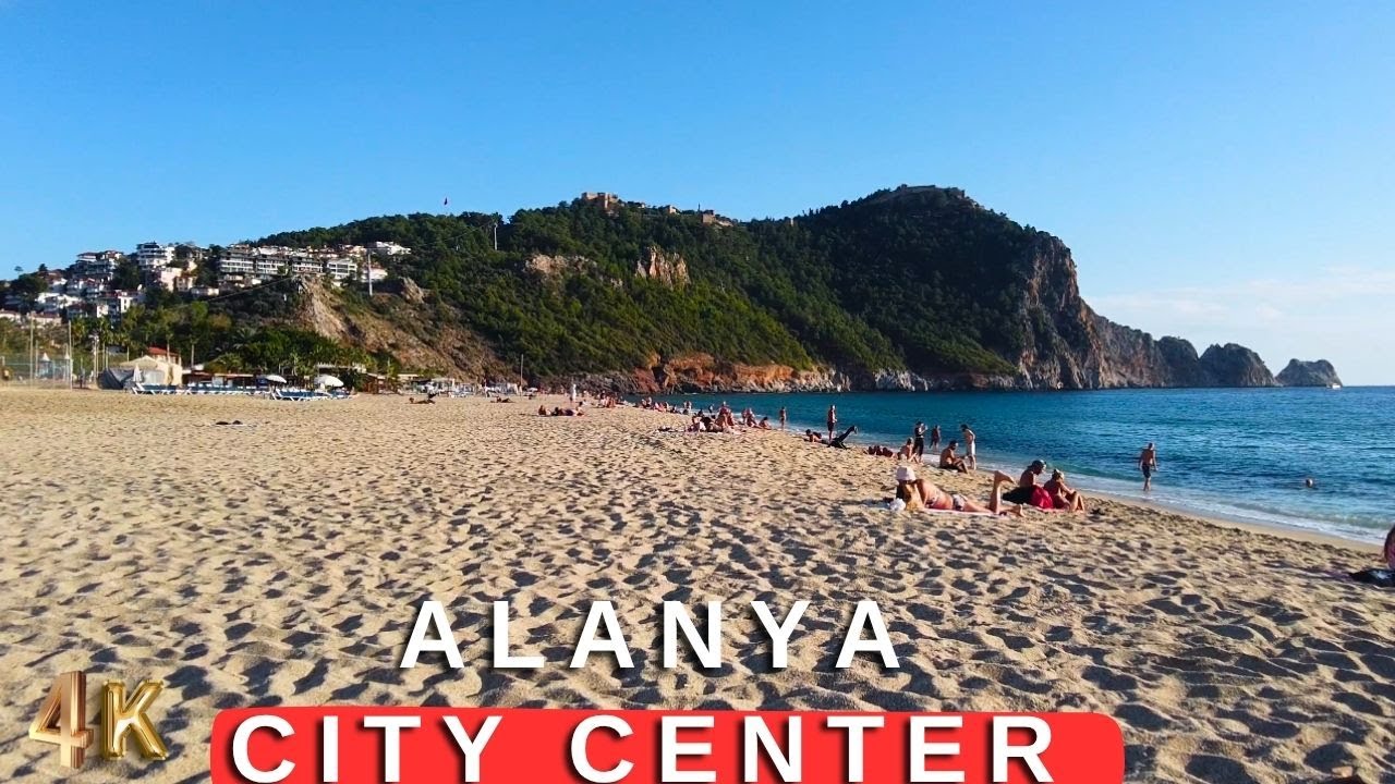 ALANYA CITY CENTER  2025 ! ALANYA WALKING TOUR ! ALANYA ANTALYA TURKEY TRAVEL HOLIDAY 4K