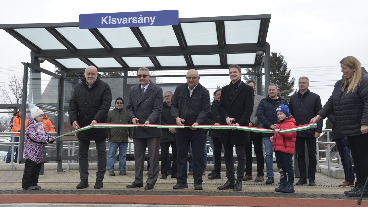 Átadták Kisvarsány vasúti megállóhelyét