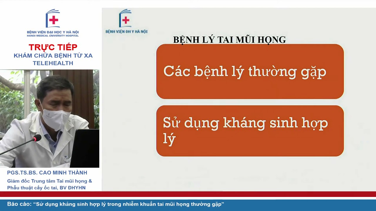 Sử dụng kháng sinh hợp lý trong Nhiễm khuẩn Tai Mũi Họng