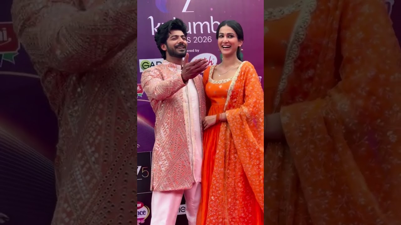 Amandeep Sidhu & Sheezan Khan At Red Carpet For Zee Kutumb Awards #amandeepsidhu #sheezankhan #