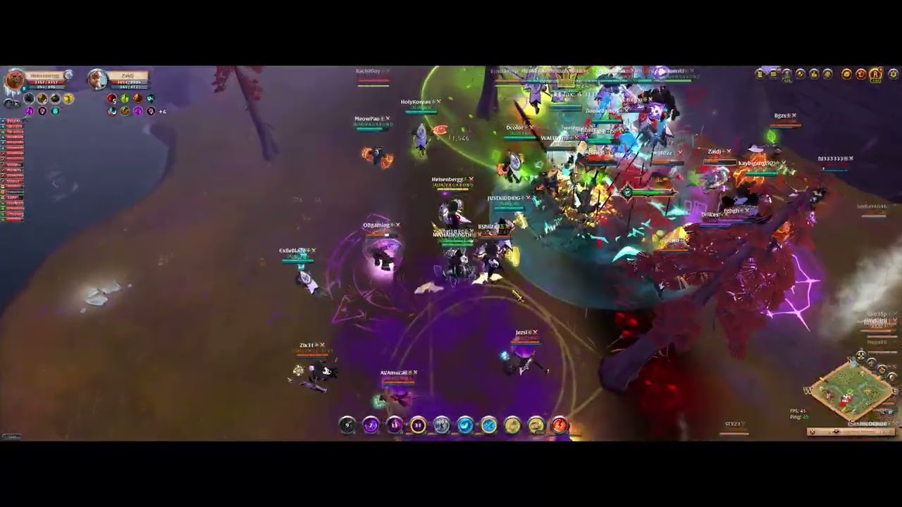 Albion Online - VAGABOND vs CHANG vs MO GU vs Forever Night - 17.02.2026 Great Arcane POV