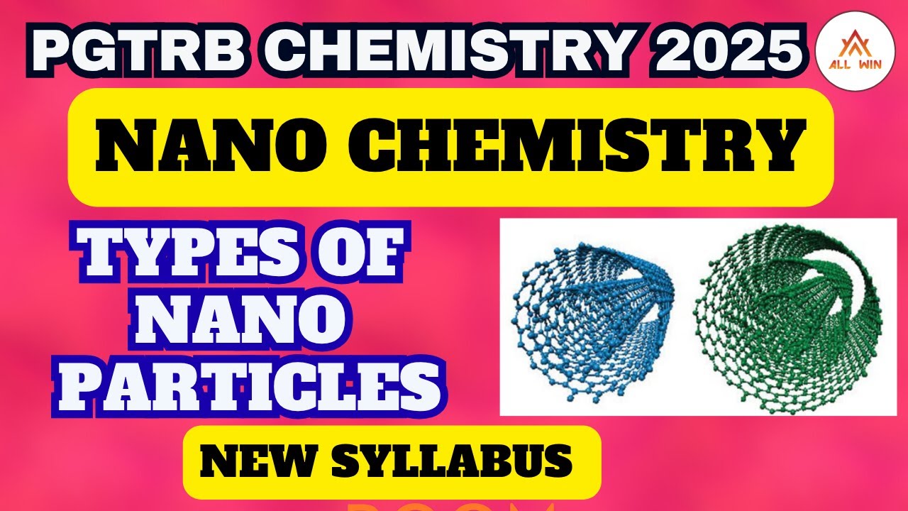 Types of Nano particles | Nano Chemistry | Pgtrb Chemistry New syllabus 2025 | Important Topic |