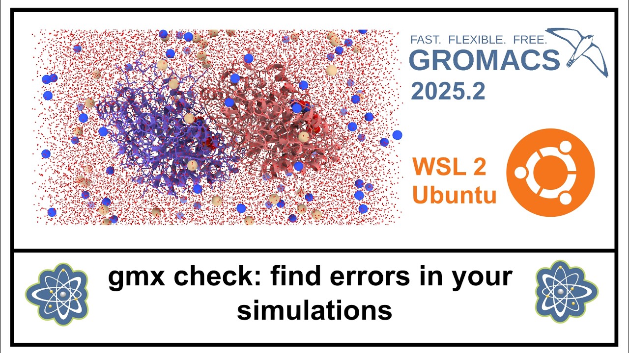 How to use gmx check of GROMACS package to find errors in\compare your simulation files data