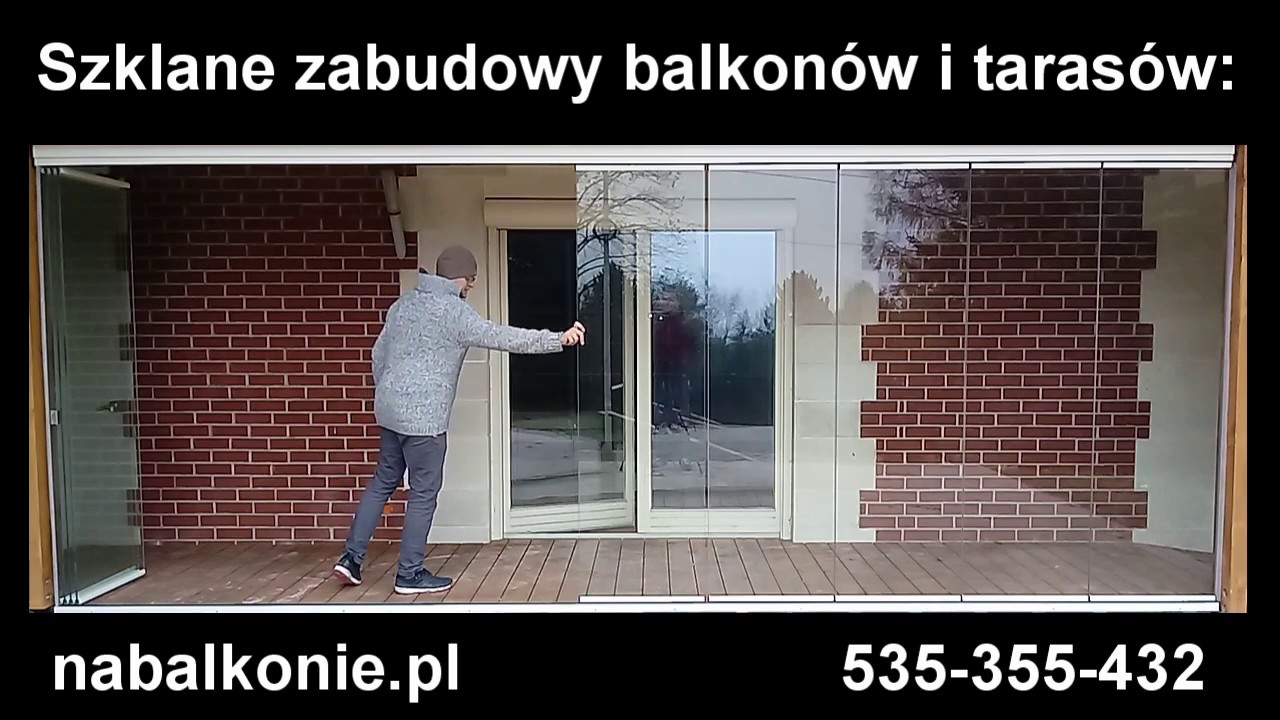 Zabudowa tarasowa bezramowa i przesuwna LUMON.