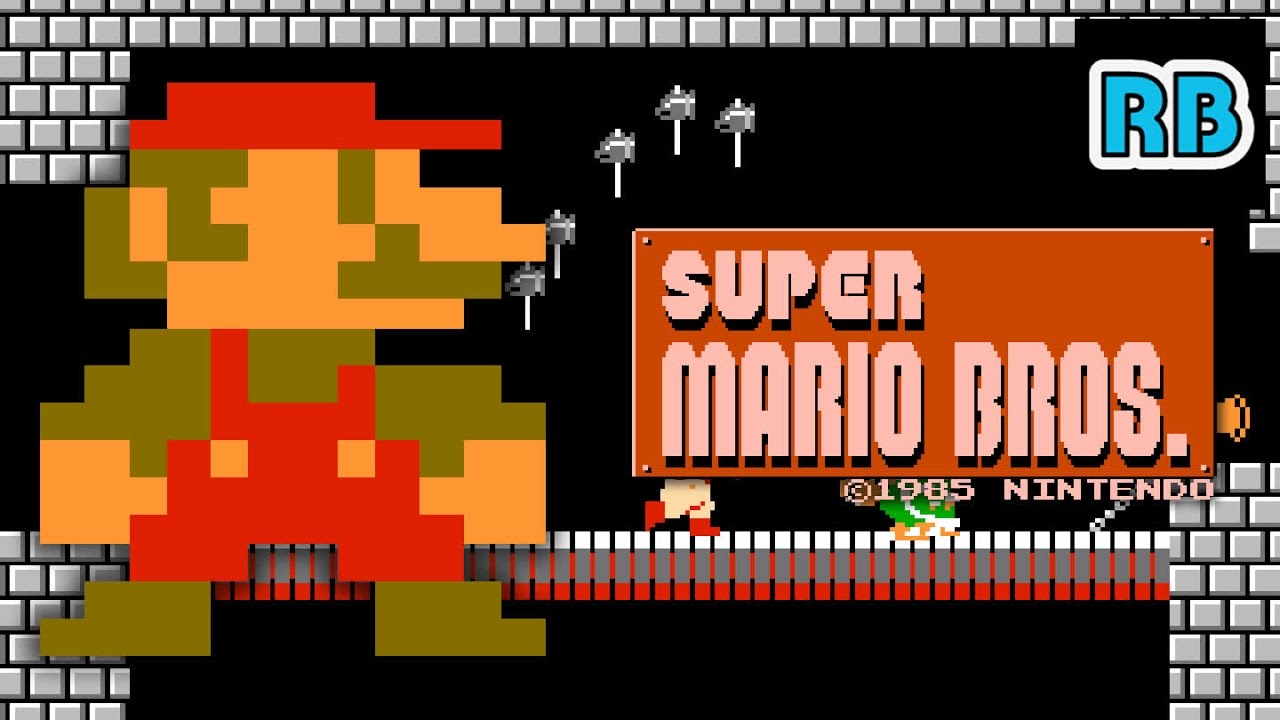 1985 [60fps] FC NES Super Mario Bros. 6745500pts ALL