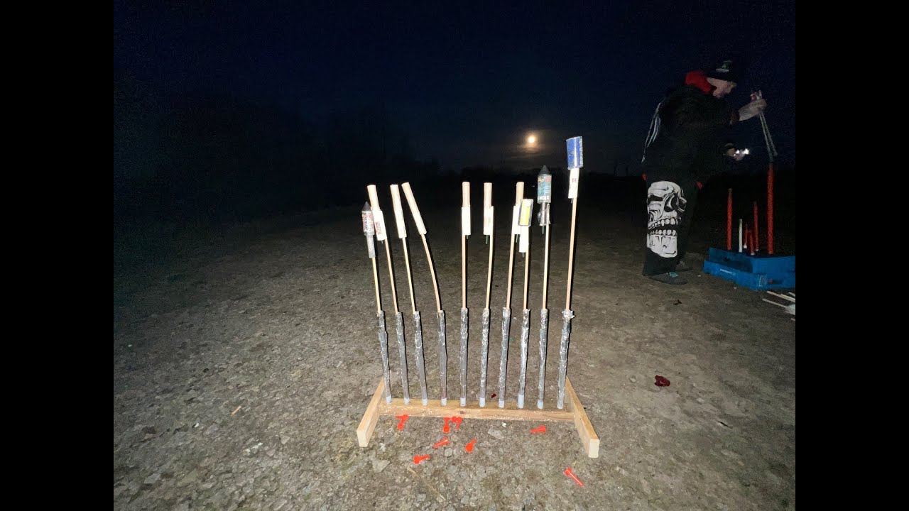 Skjuter 20 st raketer