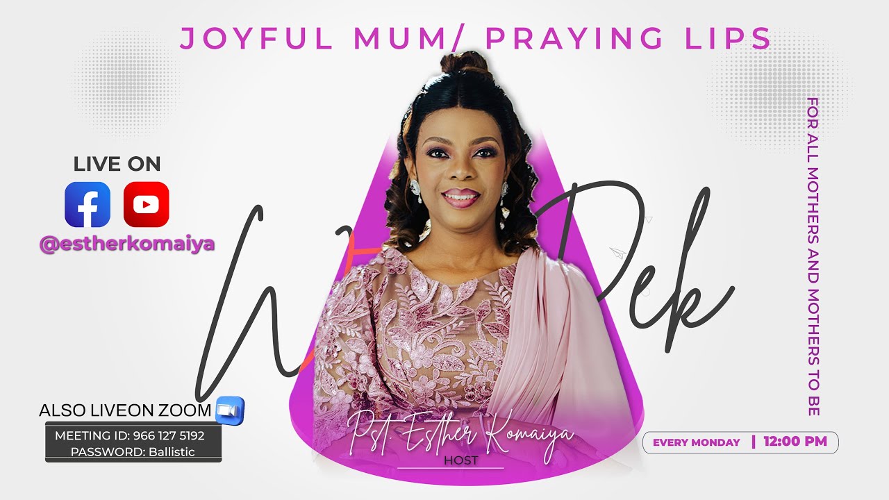 Joyful Mum Praying Lips | Esther Komaiya