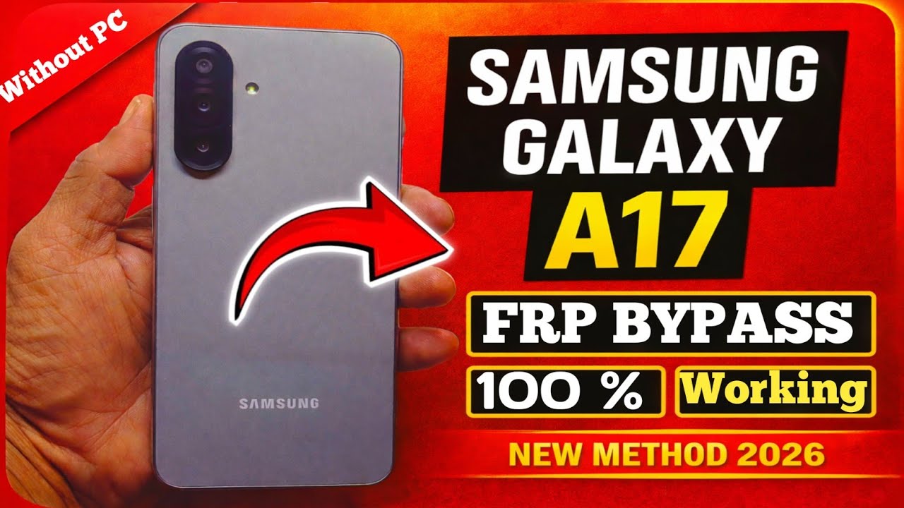Samsung Galaxy A17 Frp Bypass 2026 | Samsung A17 Google Account Bypass Android 16 Without PC 