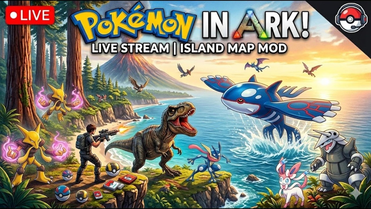 POKÉMON Crossover in ARK Survival Evolved?! Island Adventure Begins Begins  || TAMIL COMMENTRY
