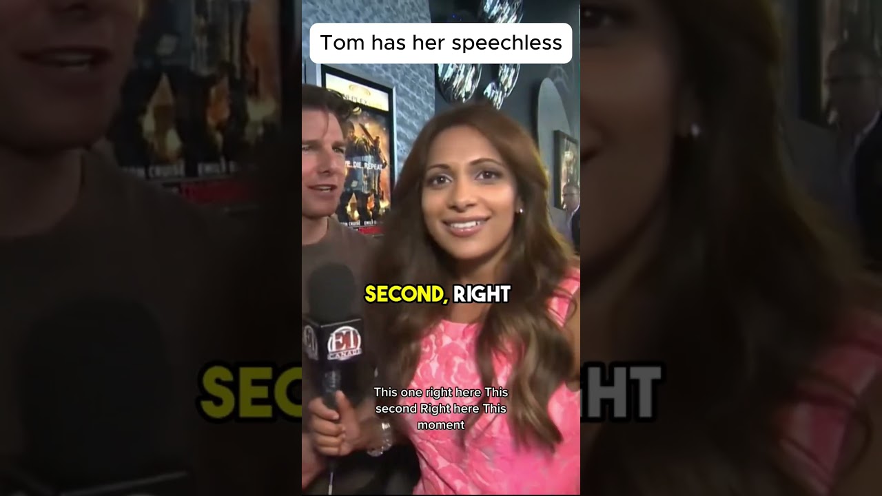 Tom Cruise Makes Interviewer SPEECHLESS! #flirting
