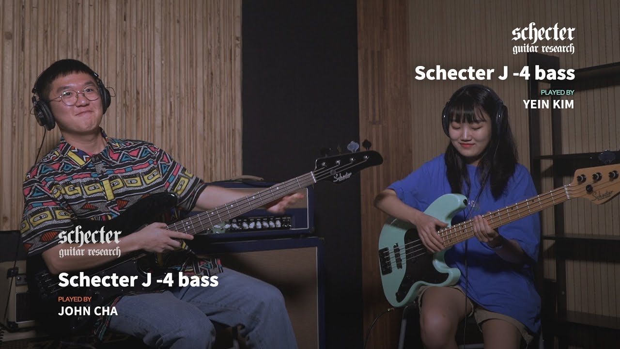 Schecter J-4 bass w John Cha & Yein Kim Song By Love Never Felt So Good