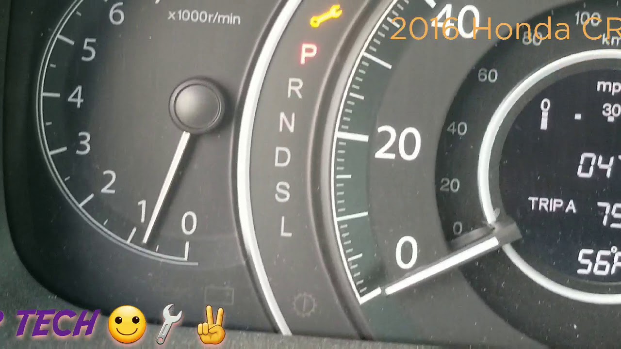 2016 Honda CRV como hacerle reset a la luz del mantenimiento cambio de aceite.