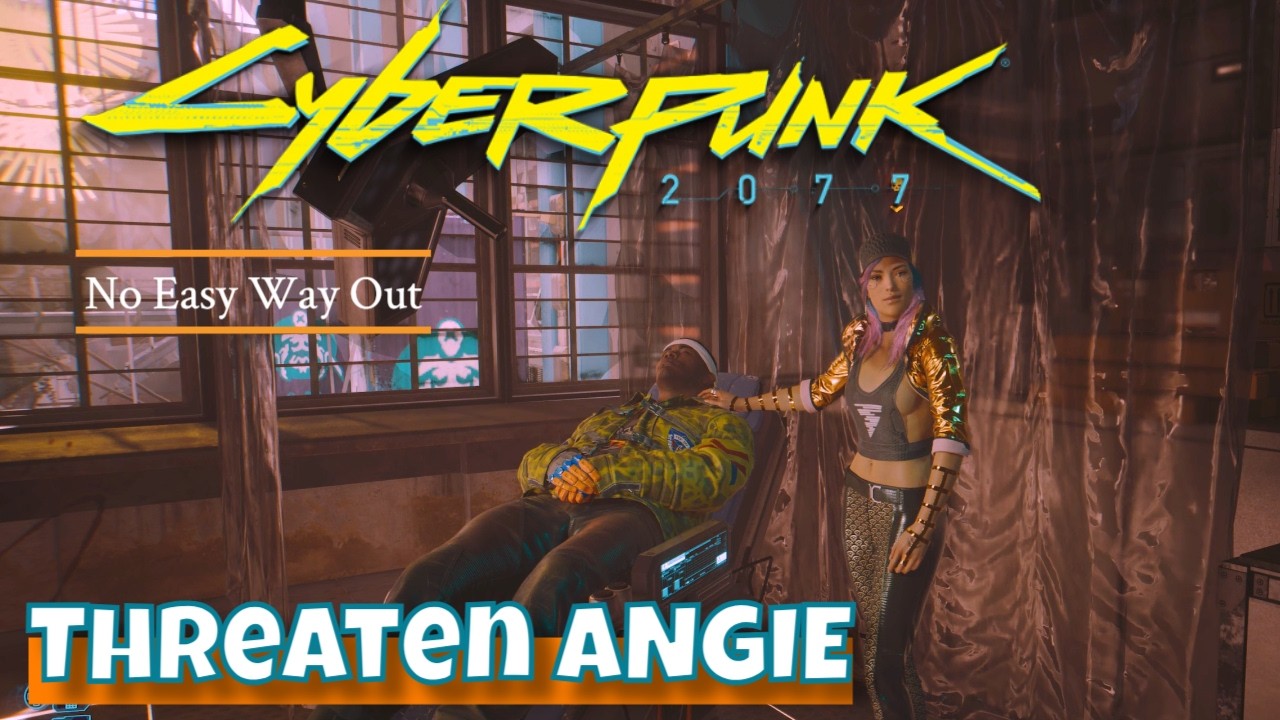Cyberpunk 2077 | Saving Aaron by threatening Angie | No Easy Way Out
