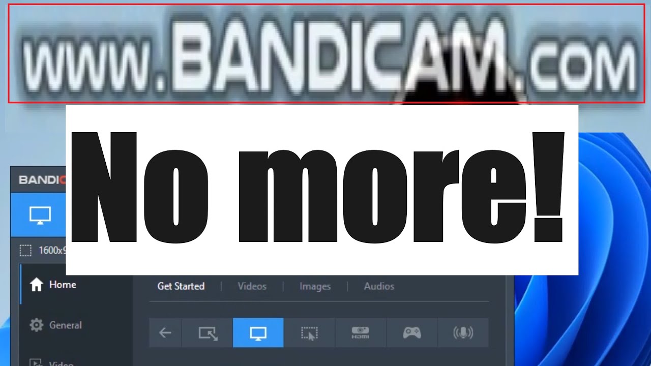Remove the Bandicam watermark for free