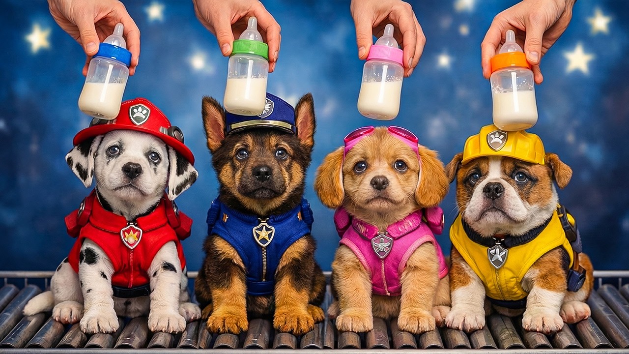 Yummy Milk With Baby PAW Patrol - Very Funny Story - PAw PaTrol Fanmade