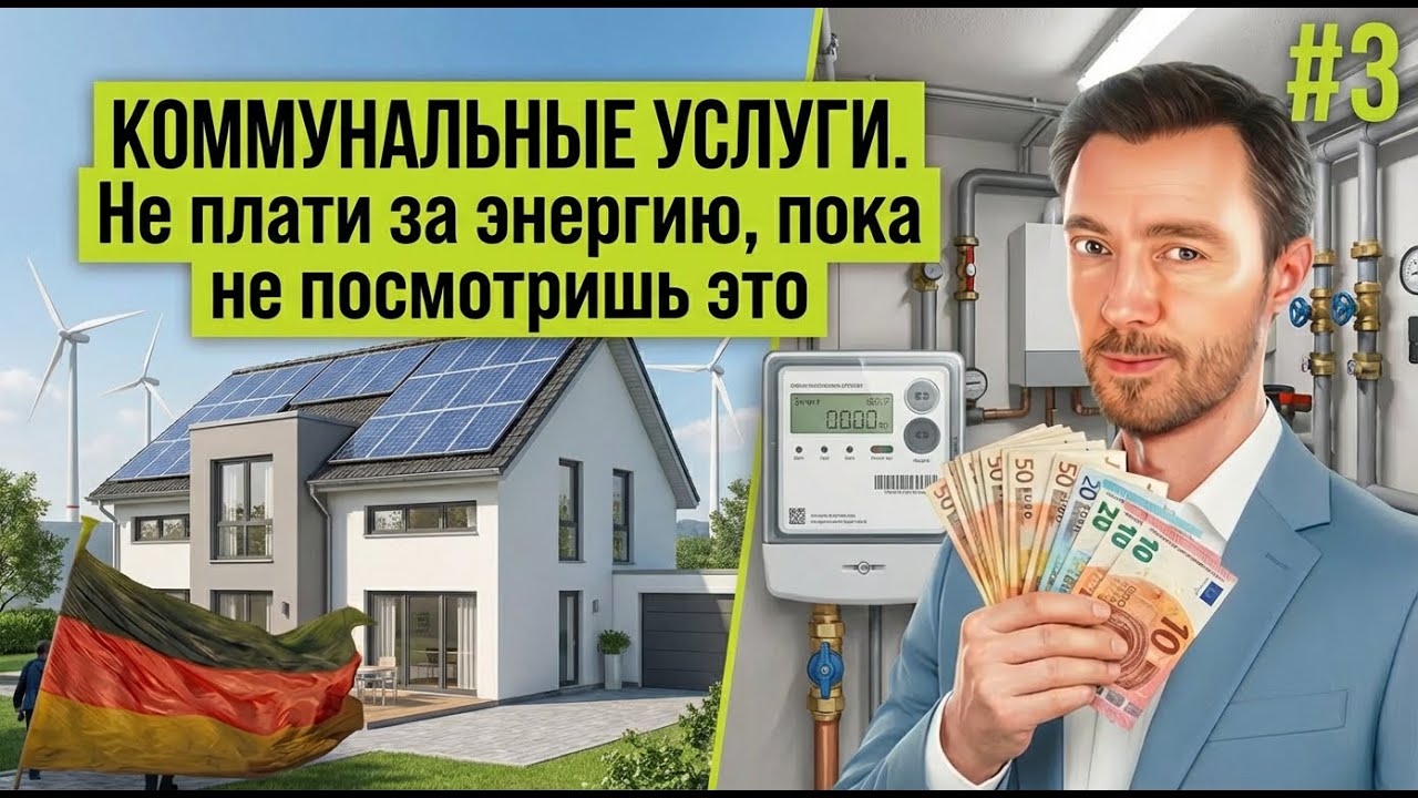 КОММУНАЛЬНЫЕ УСЛУГИ. Не плати за энергию, пока не посмотришь это | Экономия 1250€