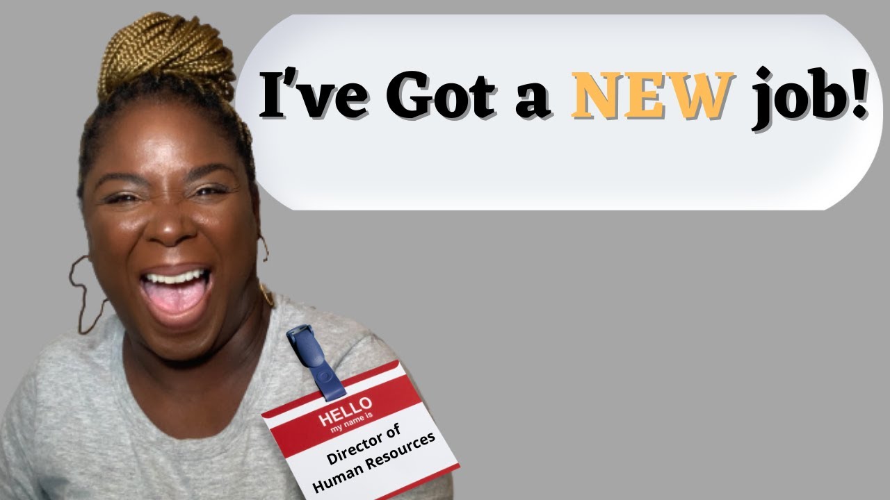 I've got a new job!/Director of Human Resources